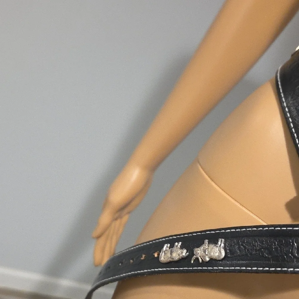 Men's Black Leather Belt